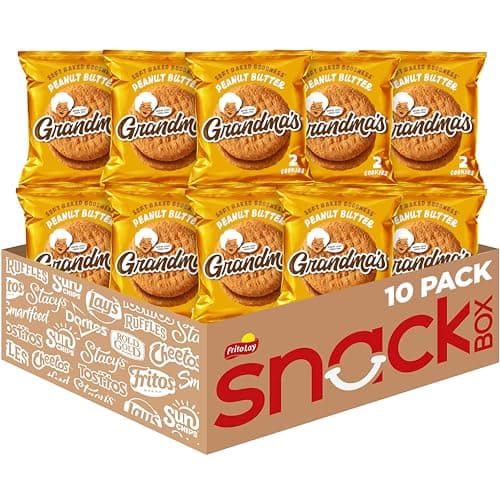 Grandma's Cookies, Peanut Butter, 2.5 Ounce (Pack of 10)