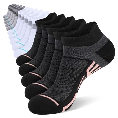 shnn 10/15 Pairs Womens Ankle Socks Lightweight Breathable Casual Low Cut Socks for Women With Heel Tab